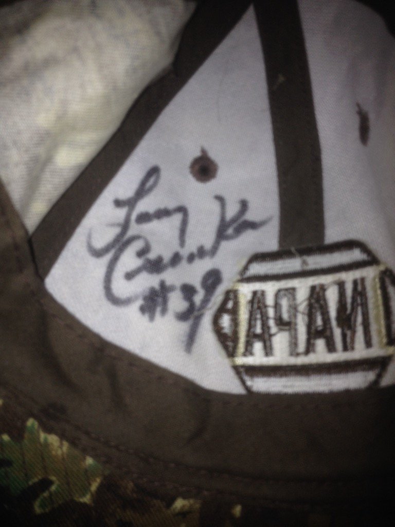 Happy birthday Larry Csonka!! Thanks for giving Will an autographed hat to hunt in!! 