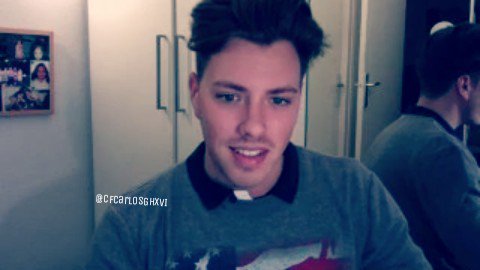 CarlosRCFans's tweet photo. Carlos en la TC de hoy 😻💘 https://t.co/KxqOasGrYv