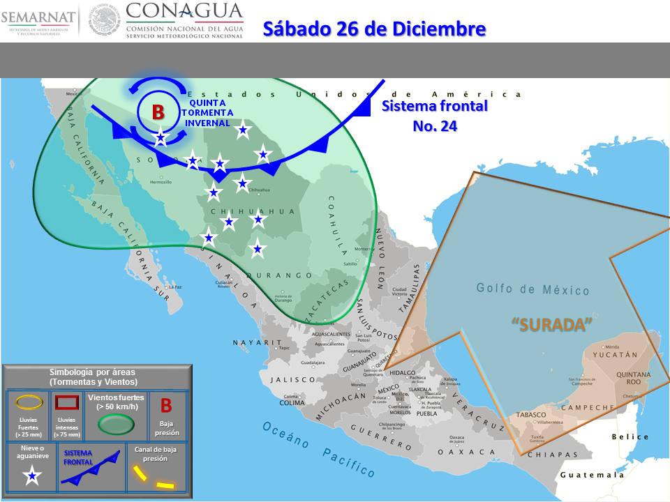 Continuará descenso de temperaturas en norte de México - CXGIyr2VAAA7ECK