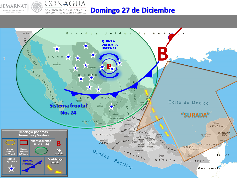 Continuará descenso de temperaturas en norte de México - CXGIyvqUMAEK_Rj