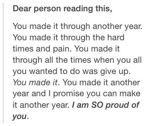 disintegrxting's tweet photo. You're all amazing people.

I'm very proud of you.

I wish you all the best in 2016 and hope you recover. https://t.co/DVJGVgNk7c