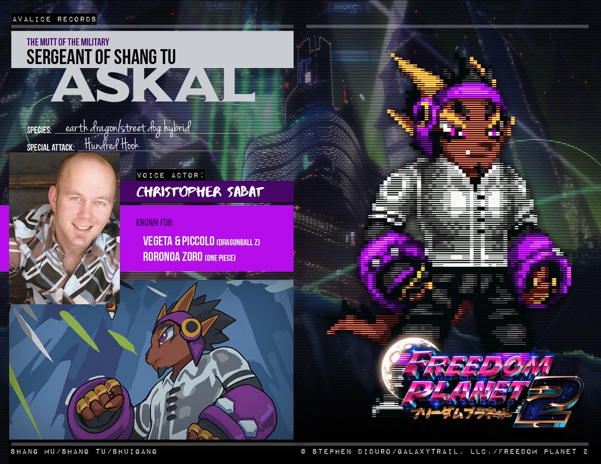 galaxytrail's tweet image. The Royal Magister has a new recruit - the gruff and mysterious Askal, voiced by @Chris24_Sabat! #FF