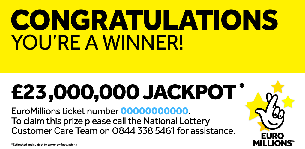 RT if you'd like to see this £23million #EuroMillions notification appear in your account on Tuesday night! #Believe