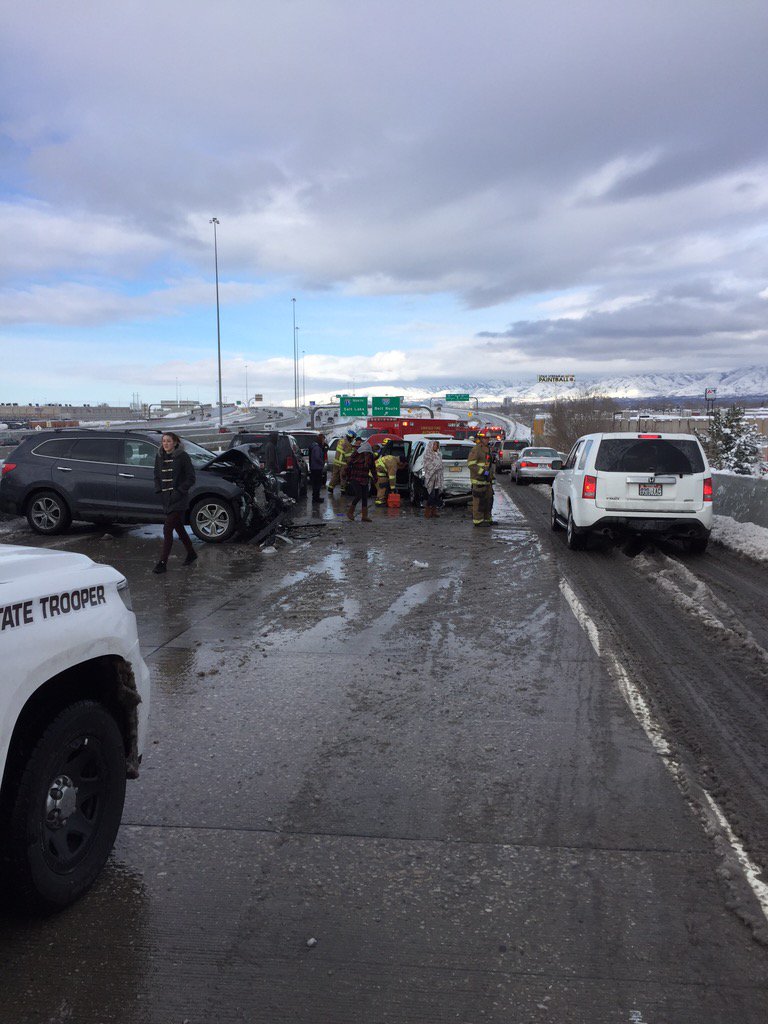 Handling many high speed crashes with injury. Roads may look fine but very slick. Slow down please