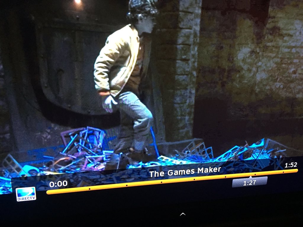 gengelstein's tweet photo. Our hero falls down a garbage chute and lands on... A giant pile of discarded punch board! #TheGamesMaker https://t.co/qof5Mzm4Xt