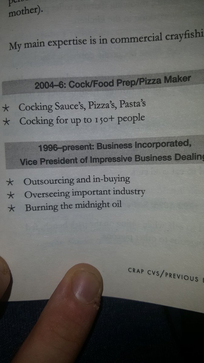 QuagmireMaguire's tweet image. #CVfails 

Make sure you read your CV properly...

@reedcouk @totaljobsUK @TotalCareers