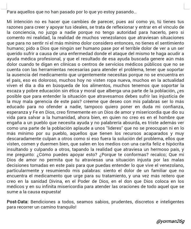 yorman26g's tweet photo. Opiniones Objetivas para este articulo, mis disculpas si es de ofensas para algunos! https://t.co/tJu70GnxF1