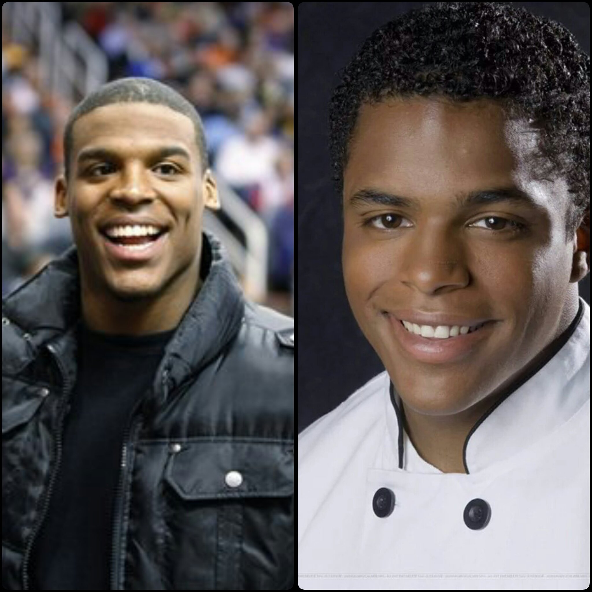 X 上的History of Sports：「Cam Newton (#Panthers) & Zeke Baylor (High School  Musical) switched at birth https://t.co/zdqkzmYpas」 / X