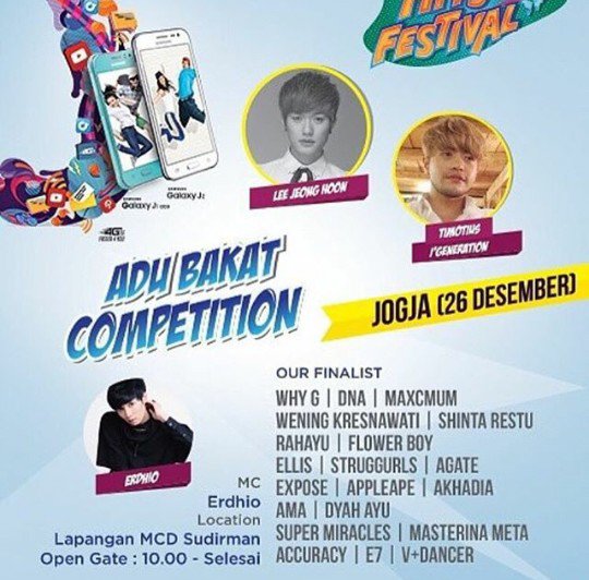 dhiolova's tweet photo. Samsung Hits Festival @ Lapangan MCD Sudirman Jogja
TODAY! From 10am
Buat yg mau ktemu ka @erudhio1127 wajib dtg ya😚 https://t.co/tzEKl8o0D6