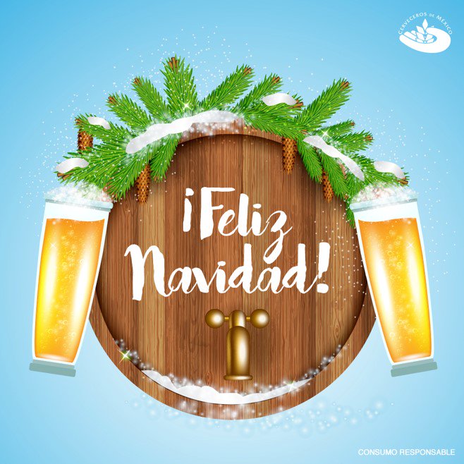 CervecerosdeMex's tweet photo. ¡Feliz Navidad! #SoyCervecero https://t.co/256QkAXJxt