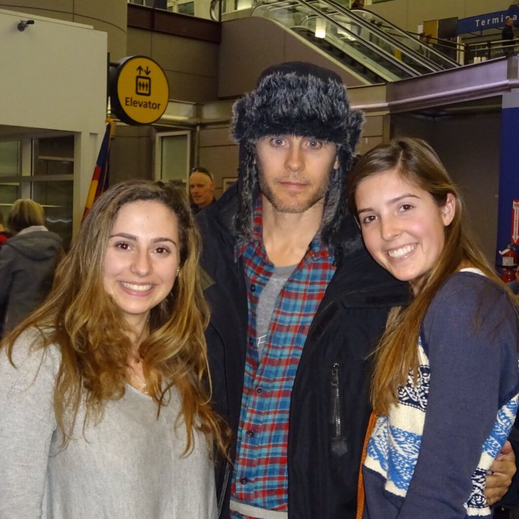 Just a little starstruck! Thank you Jared Leto. Merry Christmas & happy early birthday!    