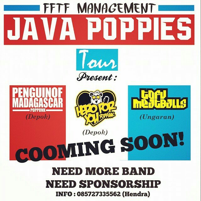 Selamat pagi, kita bakal ngadain tour nih di pulau jawa, Bersama <a href="/heroforyou12/">hfy_depok</a> dan <a href="/POMPOPPUNK/">PENGUINOFMADAGASCAR</a> 
Semangat!