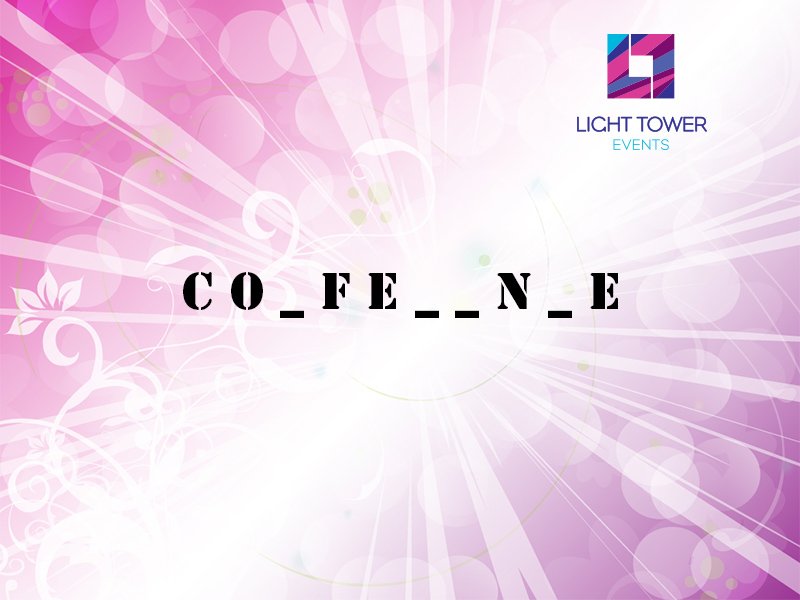 LightTowerEvent's tweet photo. #Events

Guess the Word! https://t.co/MXX4aTTmnj