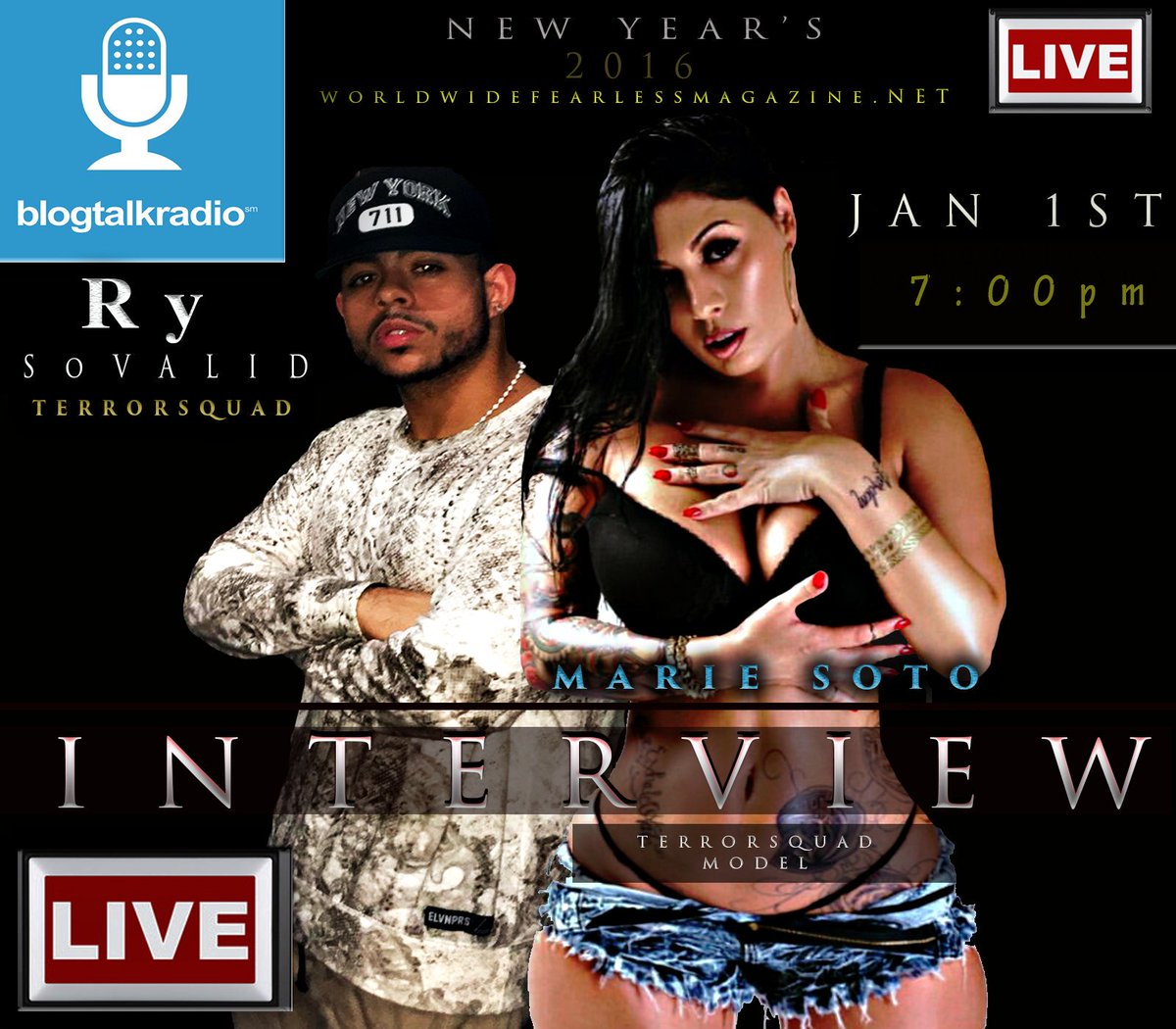 MarieSotoSac's tweet photo. The interview #2016 #TerrorSquad #TeamFatJoe #TheTakeOver #SotoBliss https://t.co/dtyQtFGe1Y