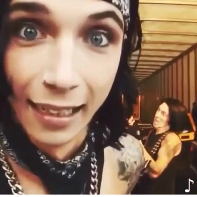 Happy birthday Andy biersack you are so beautiful thank you for what you do with music happy 25th birthday 