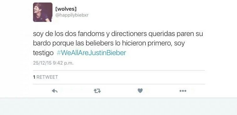JossxCry's tweet photo. Te amo🌚💜 
No más bardo directioners &amp; beliebers, amor y paz✌😂
#WeAllAreJustinBieber https://t.co/cjPqdss1iM