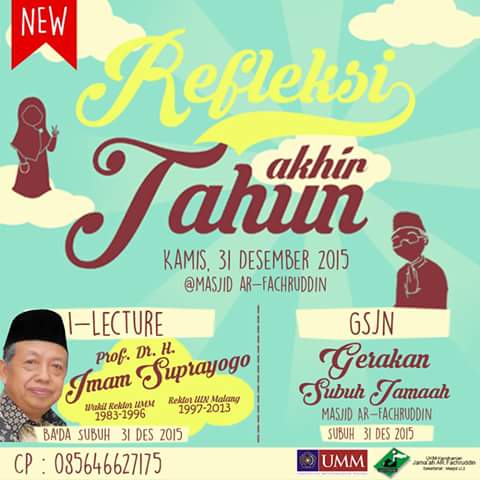 Akhir Tahun, Mahasiswa Gemakan Shubuh Berjamaah di UMM goo.gl/omw2Jt #UMMnews