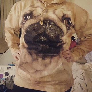 Joy_PhotoCam's tweet photo. Bryans grandparents are life. #christmas #pug #hoodie #amazing https://t.co/U8EyUEyJIG https://t.co/mVD3utTonc