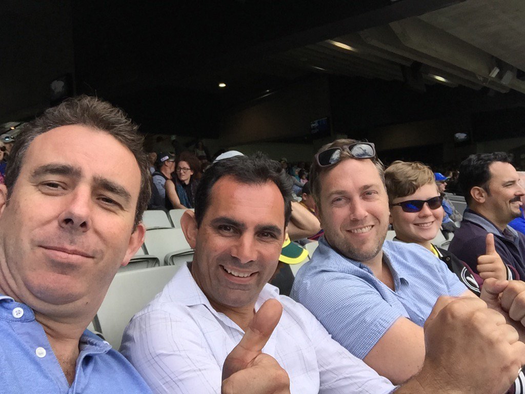 petercotter's tweet photo. #ohwhatafeeling having cracking day at the G - double hundreds! C'mon Aussie... https://t.co/NhzT9wwbSS
