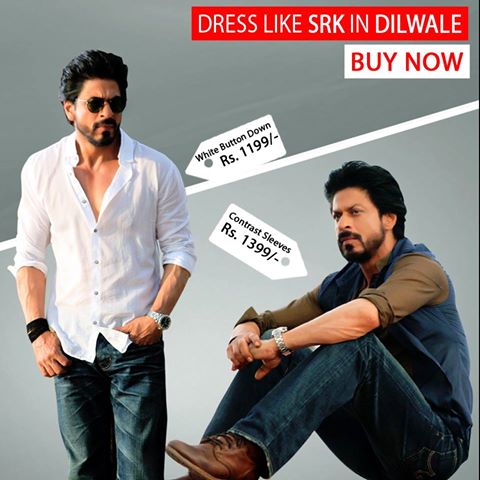 Shah Rukh Khan Universe Fan Club on X: Shop Shah Rukh's fashion from  Dilwale exclusively on   / X