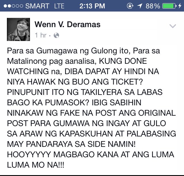 notyourbabiie's tweet photo. when Direk Wenn D. slay on Facebook 😏👏

#BeautyAndTheBestieDay2 https://t.co/1dzCROOhEG