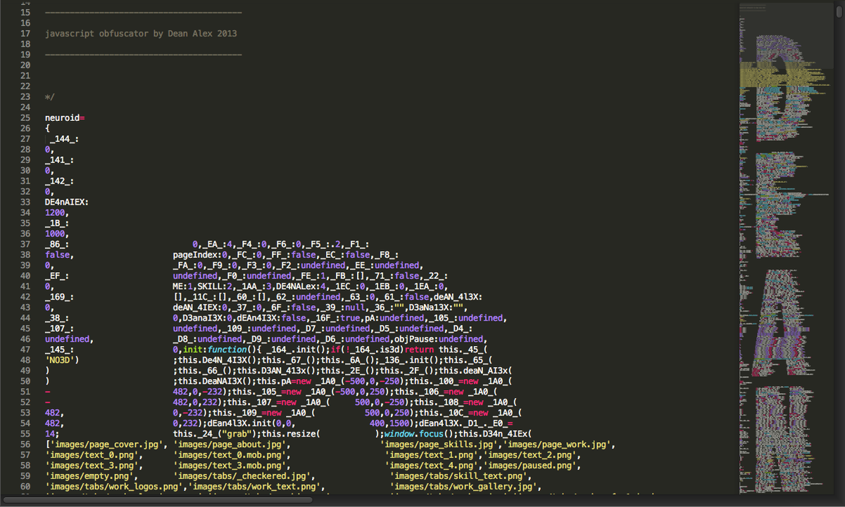 D34N4L3X's tweet photo. To people who ask how I made my custom obfuscation tool. There is now a similar tool here: https://t.co/JHhjNFBEPb https://t.co/uk4wJwDAcJ