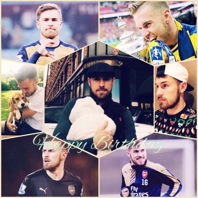 Happy birthday to our Welsh Wonder Aaron Ramsey!!! Nearly eight years at this club and look how far you ve come!  