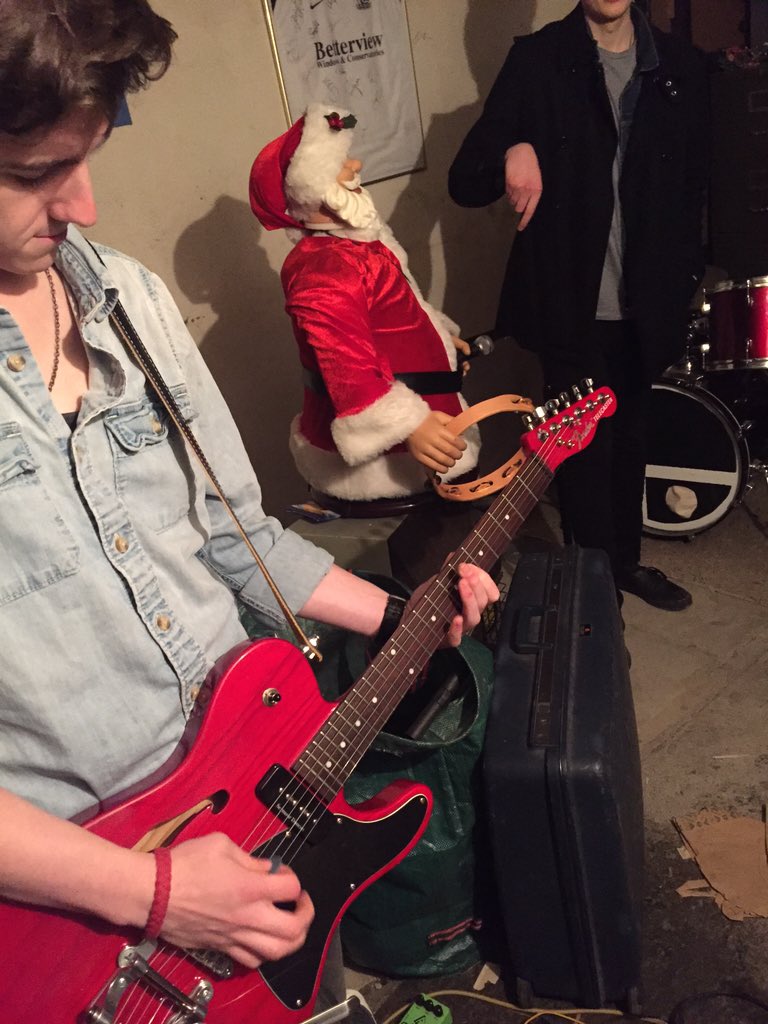 Happy holidays! We recruited a seasonal percussionist. Didn't quite catch his name... All the best - SMSCA