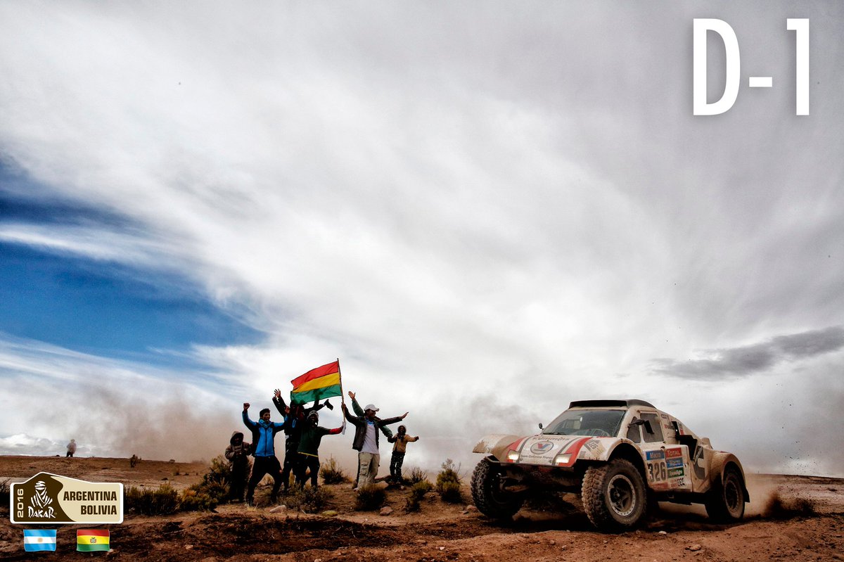 dakar's tweet photo. Tomorrow's the big day, finally!! / Mañana es el gran día, ¡¡finalmente!! #Dakar2016  @VisitArg - @boliviatravel1 https://t.co/mwv76721Bs