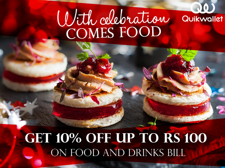 There are so many great things about the holidays &amp; one of them is food. Enjoy delicious food &amp; pay with #QuikWallet