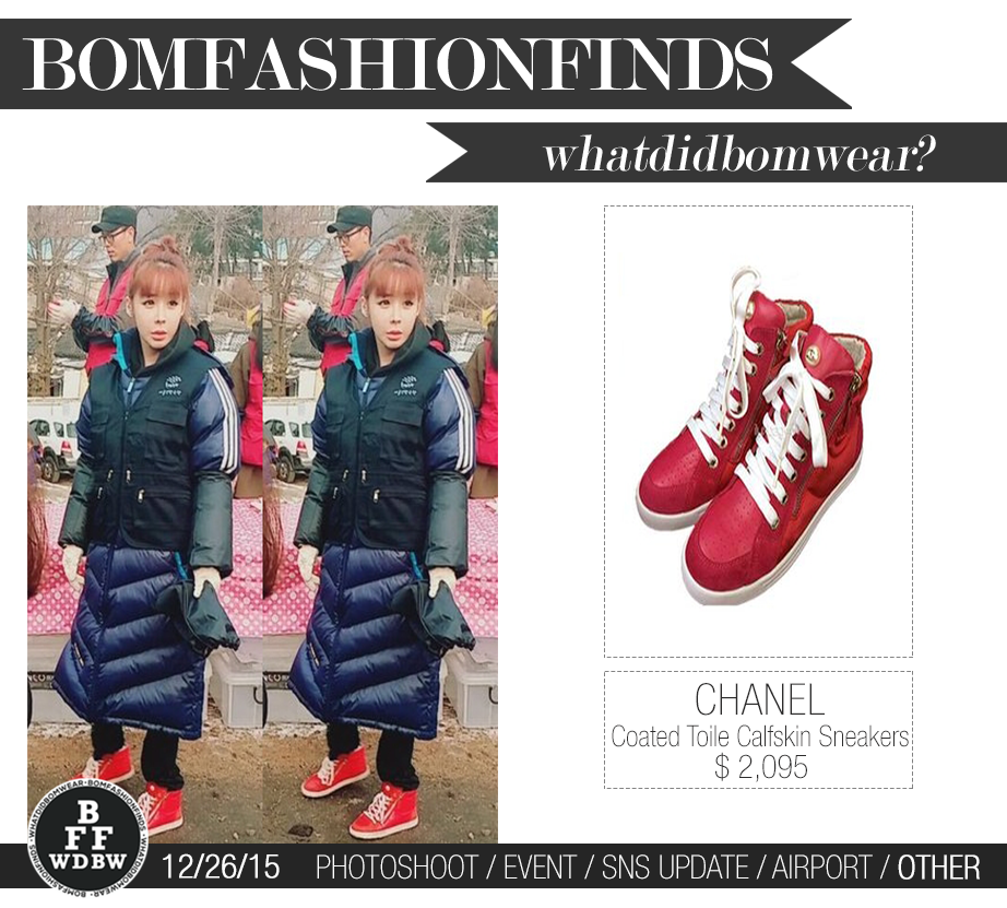 bomfashionfinds's tweet photo. [FASHIONFIND] #BOM spotted wearing @CHANEL Coated Toile Calfskin Sneakers $2,095 (cr:hyeinna) https://t.co/qL42FaOOMa