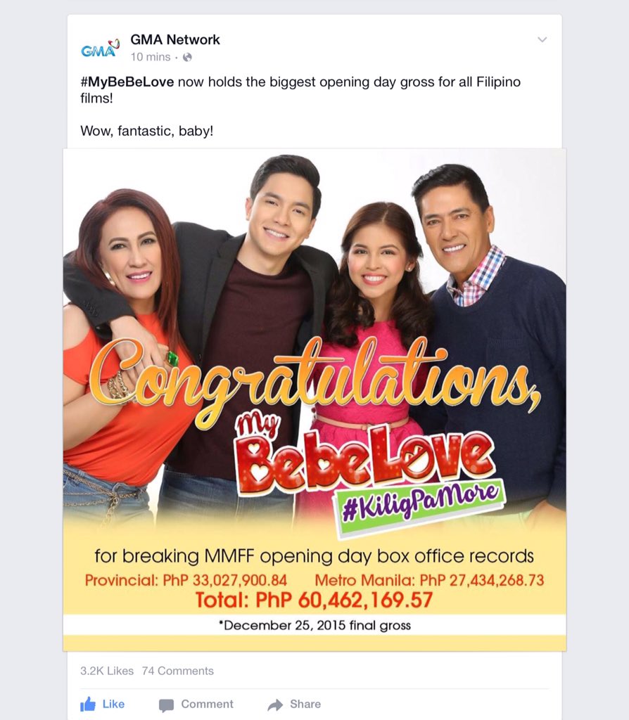 Nakaka proud lang talaga! Congrats to us ALDUBNATION!👍🏻🙏🏻  #ALDUBMyBebeLoveSaPASKO #MyBebeLoveDay2