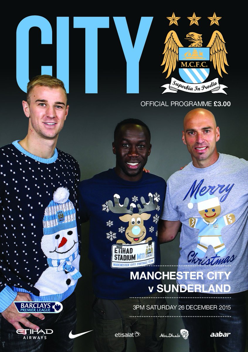 All about the Christmas jumpers on the cover of the #cityvsafc programme.

Pick up your copy at the game!  #mcfc