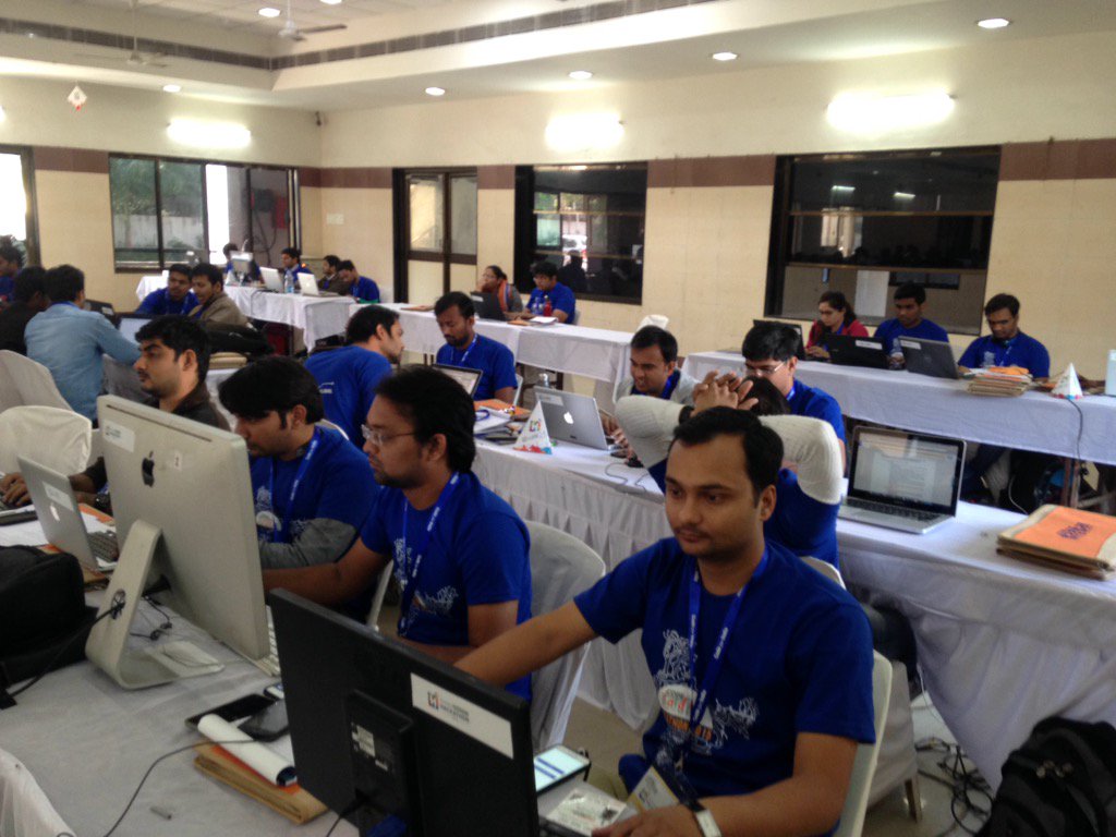 ImHarshilBhatt's tweet photo. It already noon still ready to #codedorindia #CodeForAhmedabad https://t.co/DI22pJRFLc