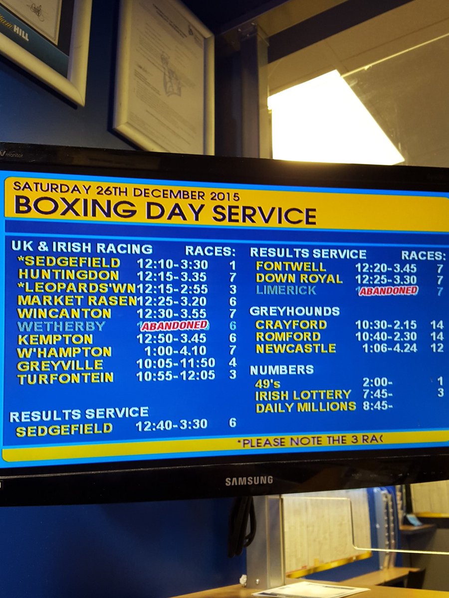 wh141rowson's tweet photo. Meetings at Wetherby and Limerick both abandoned today!!

Still plenty to bet on at the wonderful Rowson Street https://t.co/0JqSy5eSYJ