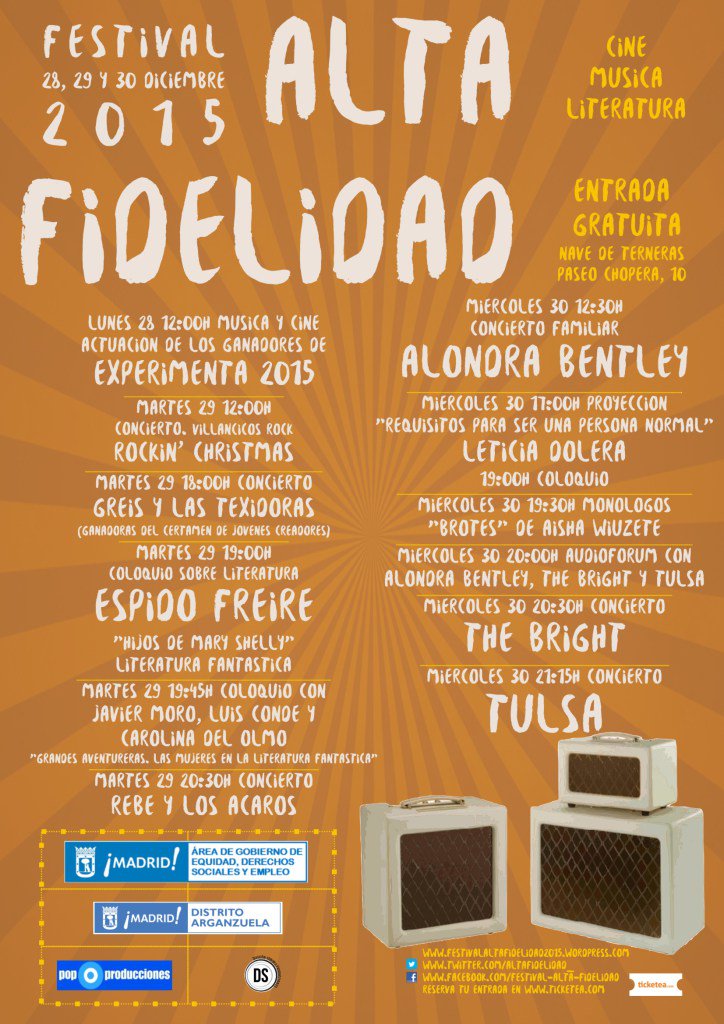 La casa del reloj celebra desde hoy el VII Festival Alta Fidelidad @altafidelidad_