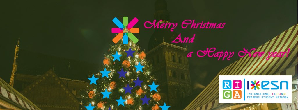 ESN_RIGA's tweet photo. #ESNRiga wishes you all Merry Christmas. We hope you are all having an amazing time. https://t.co/UHx1CtGLqG