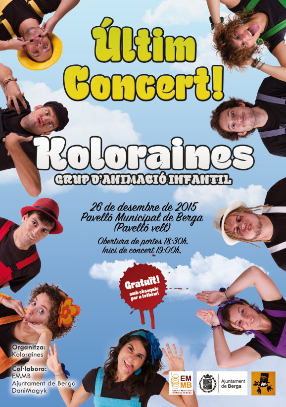 casalpanxo's tweet photo. Els @Koloraines, amics i col·laboradors, s'acomiaden dels escenaris. Així que tothom cap al Pavelló a dir-los adéu! https://t.co/2BmeYiAuXb