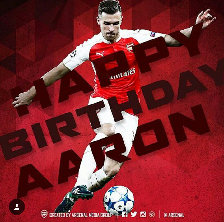 Happy Birthday Aaron Ramsey.   