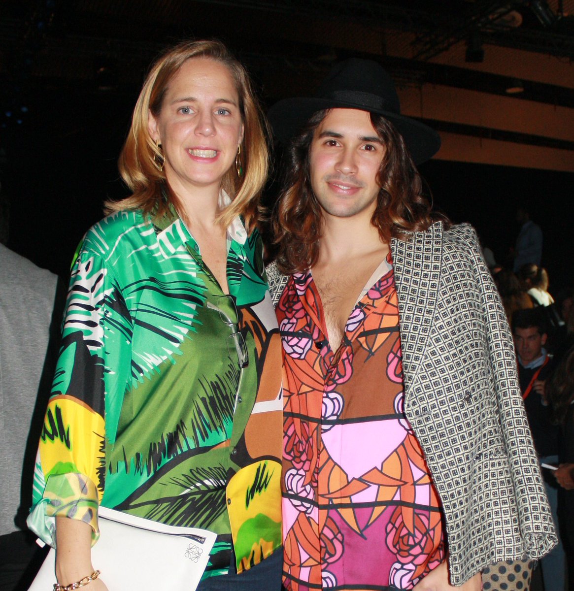 Junto a la simpatiquísima Sheila Loewe durante la pasada #MBFW @LoeweOfficial #pasareladeasfalto @FundacionLoewe RT