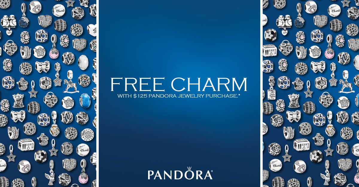 Hannoush Jewelers (@hannoushjewelry) on Twitter photo Dec. 26th - 28th: Get a FREE <a href="/PANDORA_NA/">Pandora Jewelry</a> charm with your $125 Pandora purchase at Hannoush Jewelers | #pandora Dec. 26th - 28th: Get a FREE <a href="/PANDORA_NA/">Pandora Jewelry</a> charm with your $125 Pandora purchase at Hannoush Jewelers | #pandora