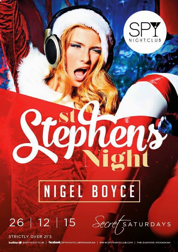 SpyNightclub's tweet photo. @DJNigelBoyce with the biggest night of the year !! Doors open 11.30pm https://t.co/rITRLEKwik