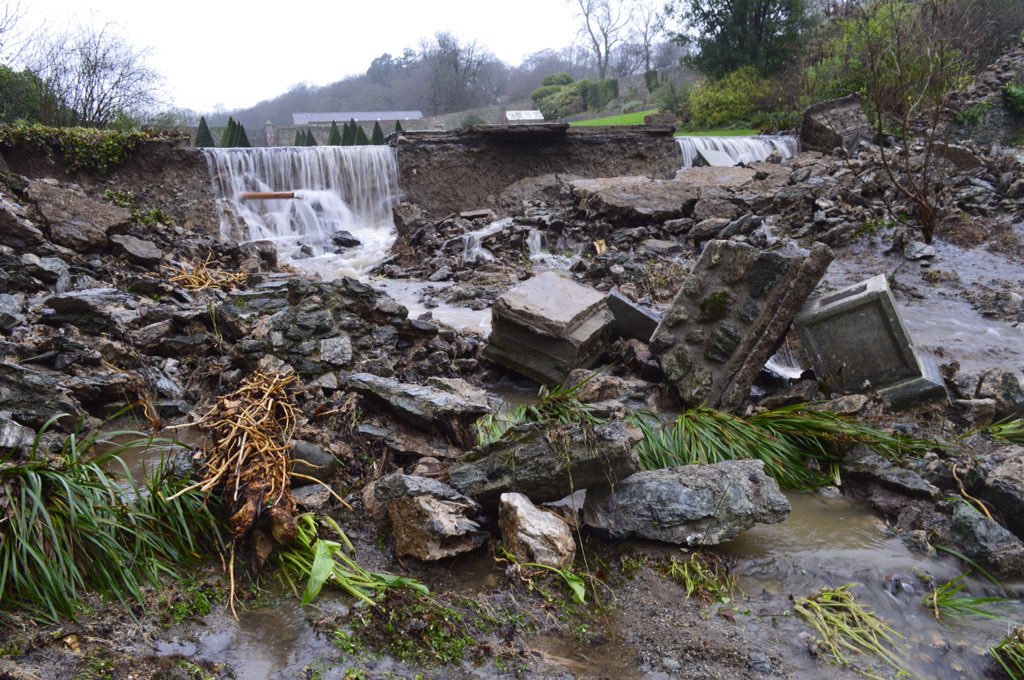 PlasCadnant's tweet photo. Heartbroken to announce #StormEva has left devastation in the gardens today. https://t.co/E2cbkR0cCu