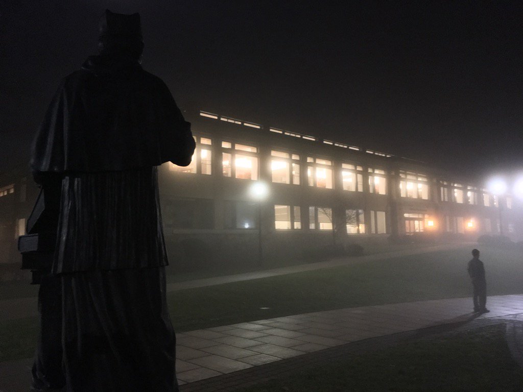 Prior to Christmas Eve Mass at Chapel.  <a href="/FairfieldU/">Fairfield University 🦌</a>