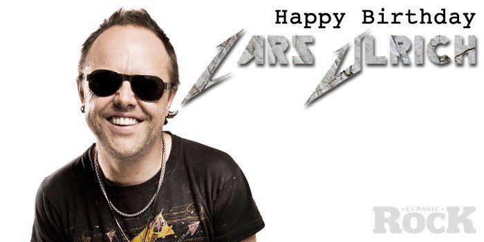 Happy Birthday to Mr Lars Ulrich, 52 today. To you, Sir! 