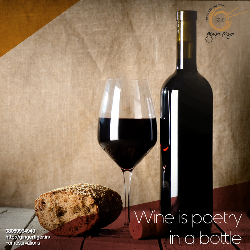 GingerTigerInd's tweet photo. Drown your worries with a glass of wine! #CocktailOClock https://t.co/aL9avHJax0