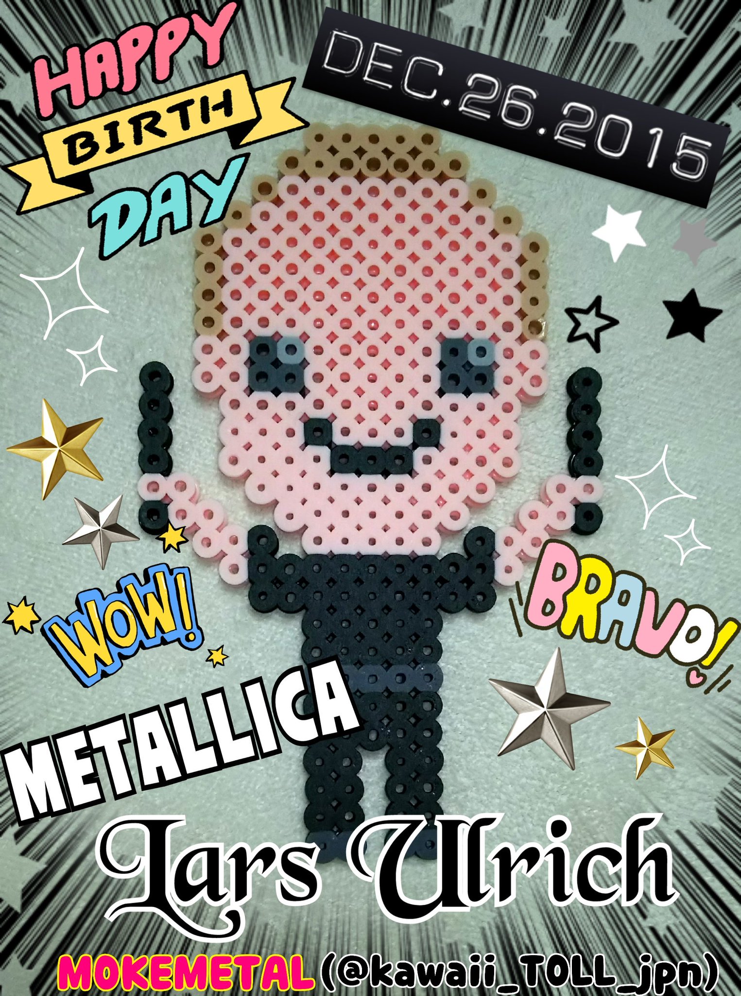 HAPPY BIRTHDAY Lars Ulrich!!!(METALLICA )
I made this.     