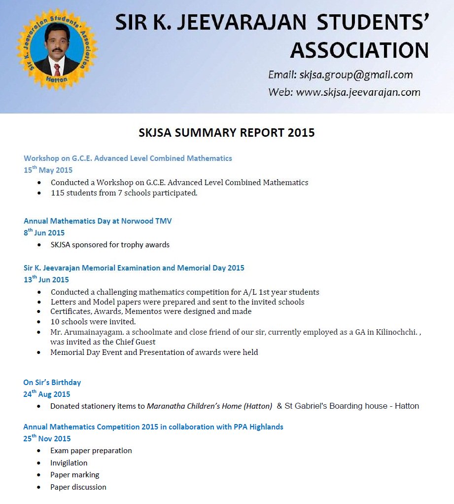 SKJSA_Hatton's tweet photo. Report &amp; Accounts Summary 2015 now on fb &amp; mail https://t.co/SrhAEl1re8