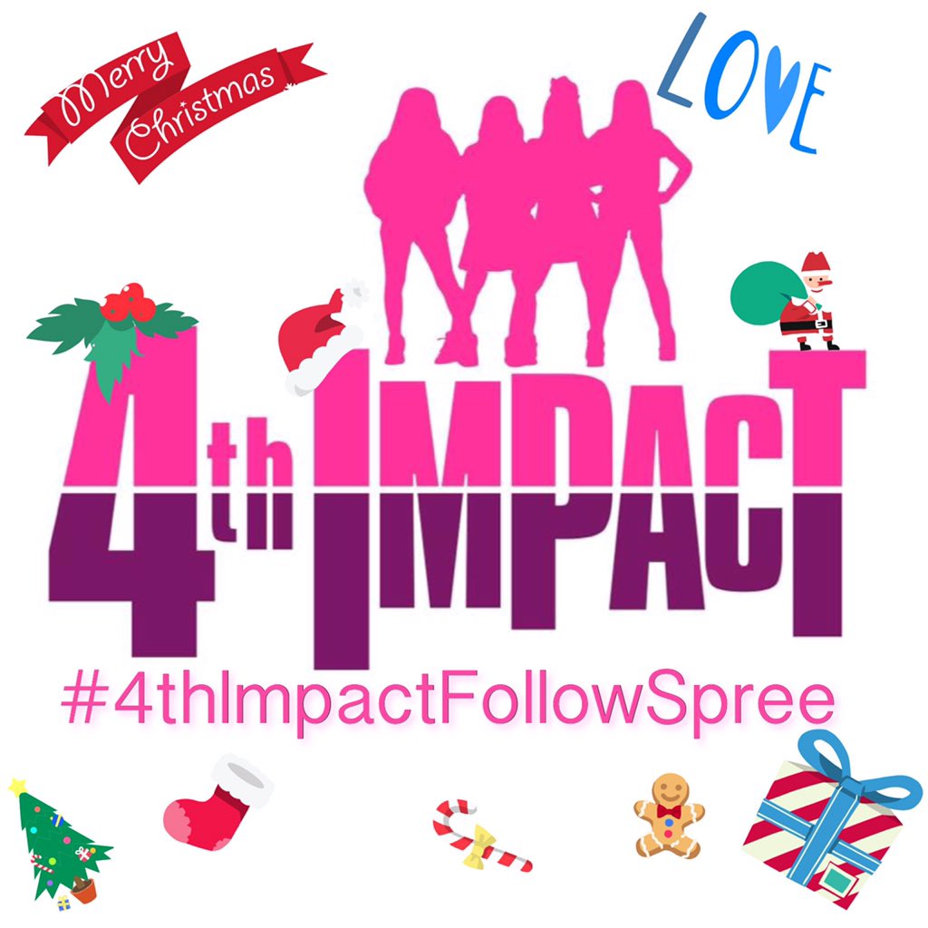 4SISTERSMUSIC's tweet photo. Because it's #BoxingDay today, here's another gift for all of you! 🎁  #4thImpactFollowSpree @ 3:00p.m (GMT) Ready! 😉 https://t.co/w4gOO2T91v