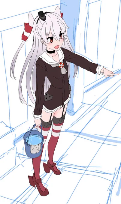 鎮守府大掃除の指揮を執る天津風ちゃん
#艦これ版深夜の真剣お絵描き60分一本勝負
#艦これ版真剣お絵描き60分一本勝負_20151226 